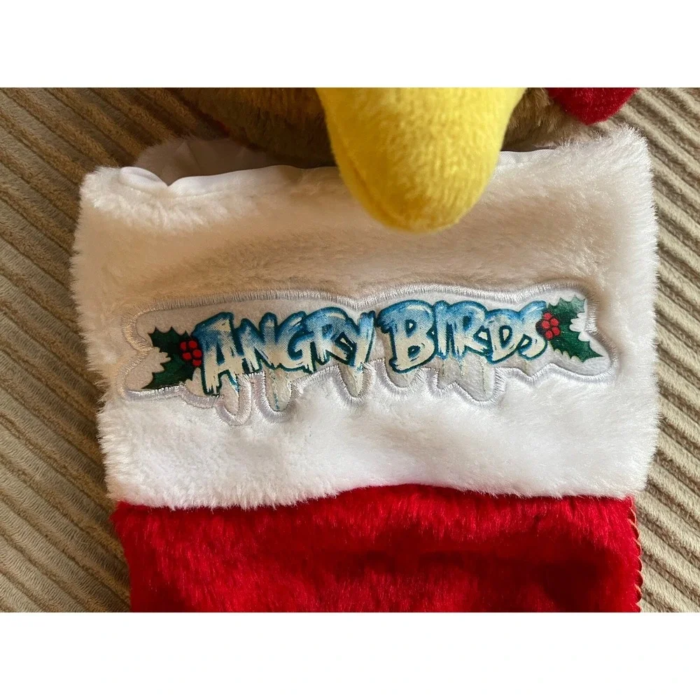 Angry Birds Red Bird Plush Christmas Stocking Santa Patch Pig 21